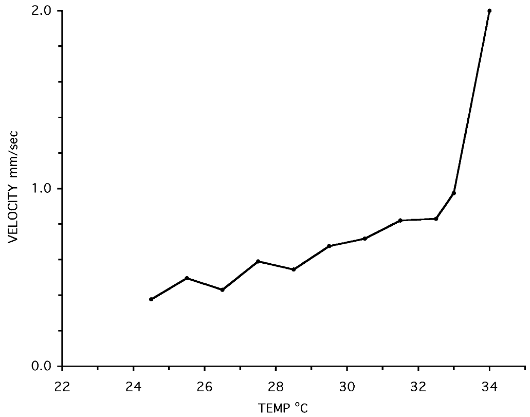 Capillary blood flow in hands and feet rises rapidly at 33 to 34 C, so you fall asleep faster fast.